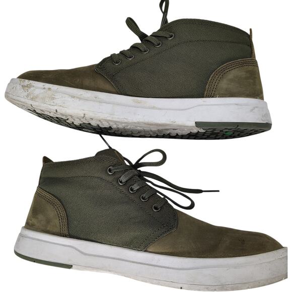 Timberland Groveton Chukka A1GIF Olive Green Nubuck Men 9M US Good Condition main image 4